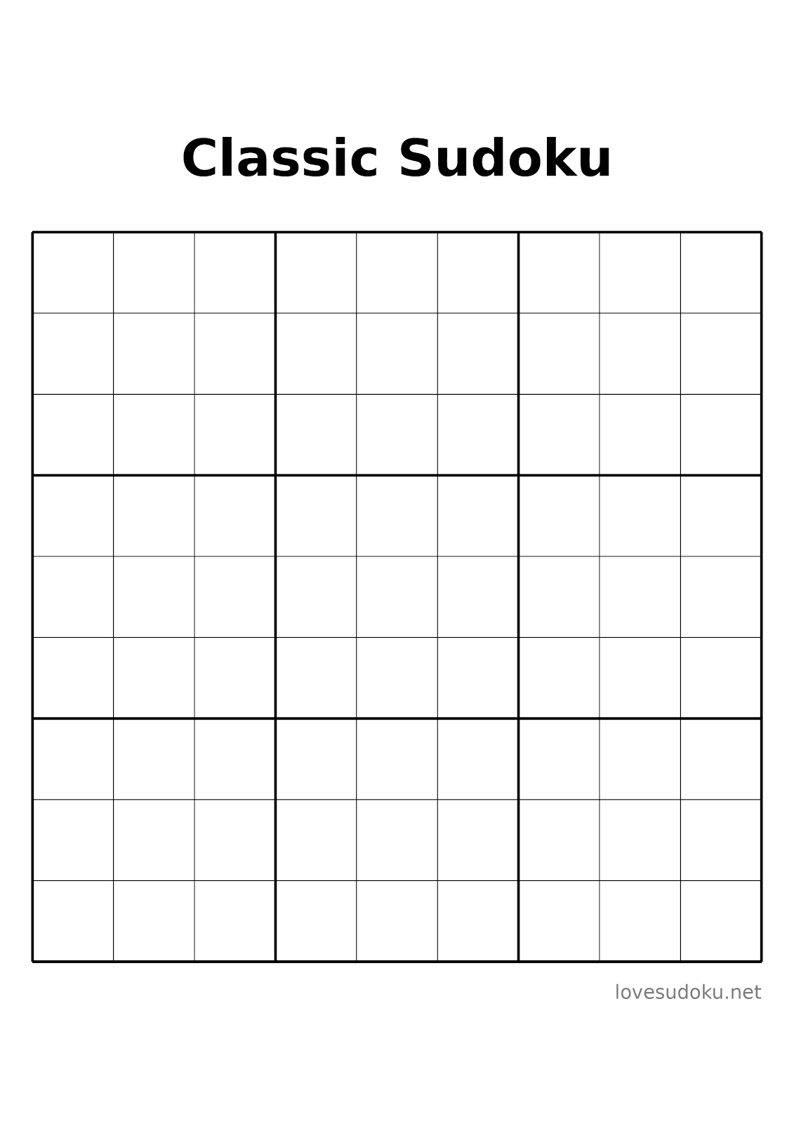 printable large print sudoku